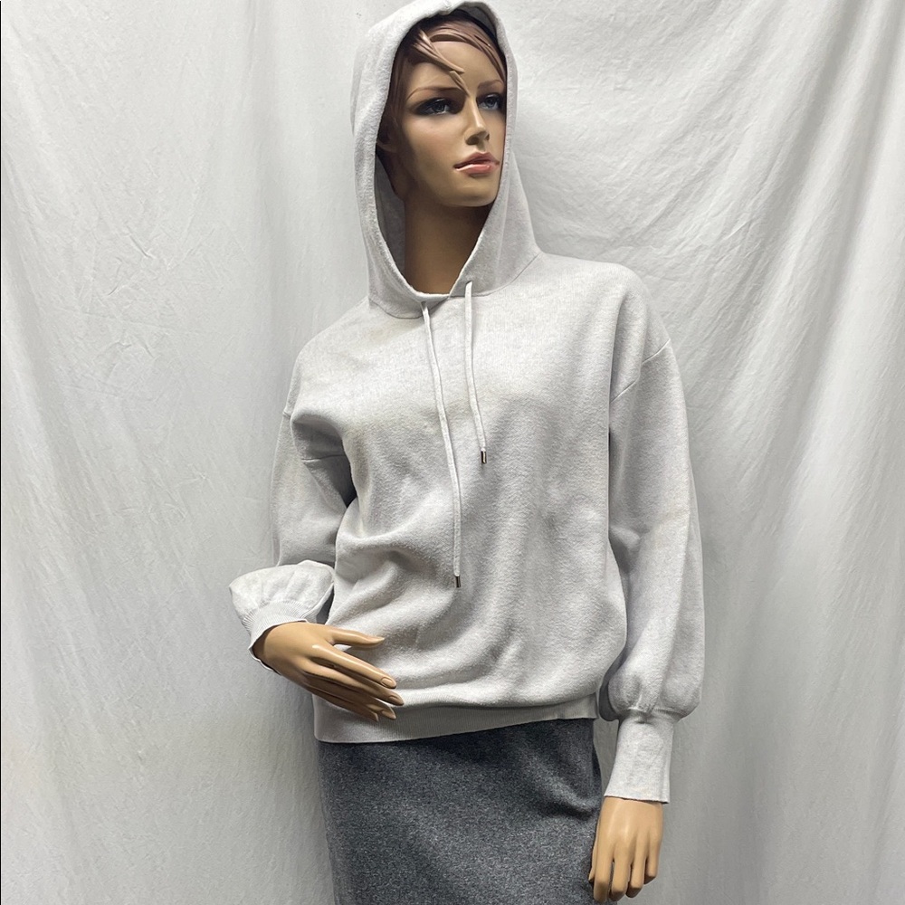 Philosophy Women's Gray Bell Sleeve Sweater Hoodie